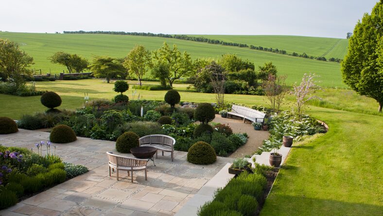 Garden for a new built farmhouse
